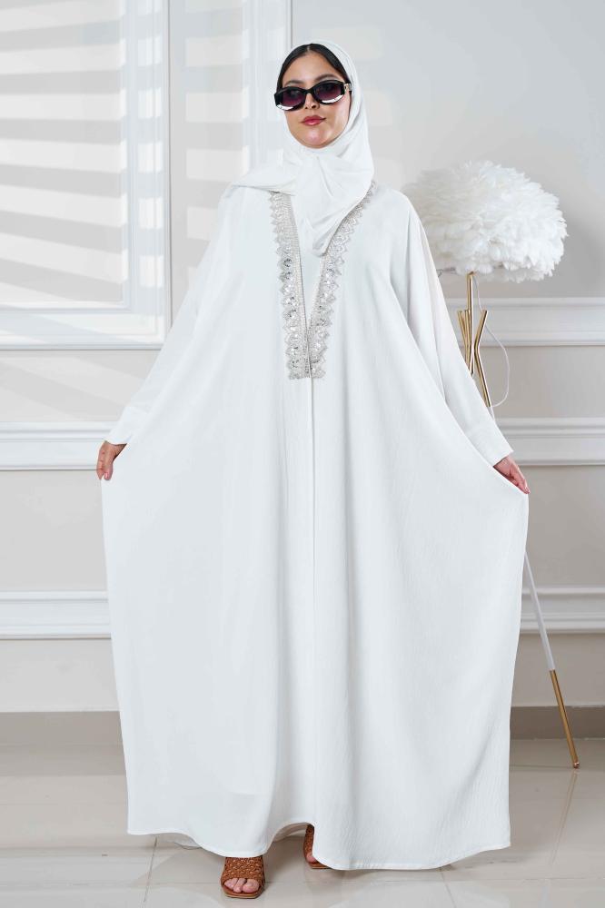 عباية بشت العيد بتدخيلات شك ابيض